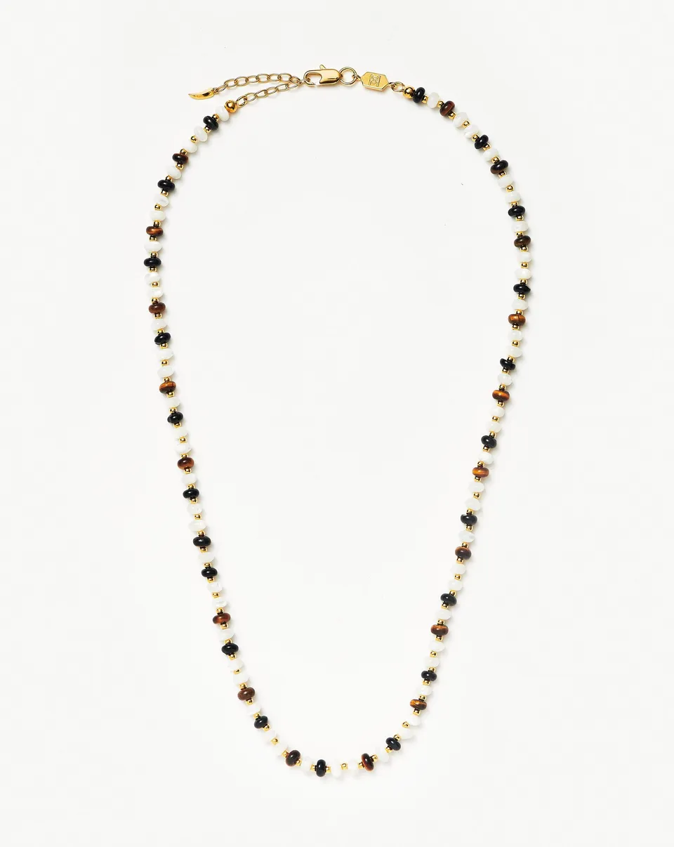 Missoma Savi Pearl Gemstone kaulakoru multi 41-45 cm