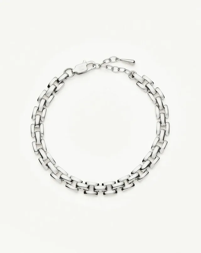 Missoma Timepiece Link rannekoru platina S/M 18,5 cm