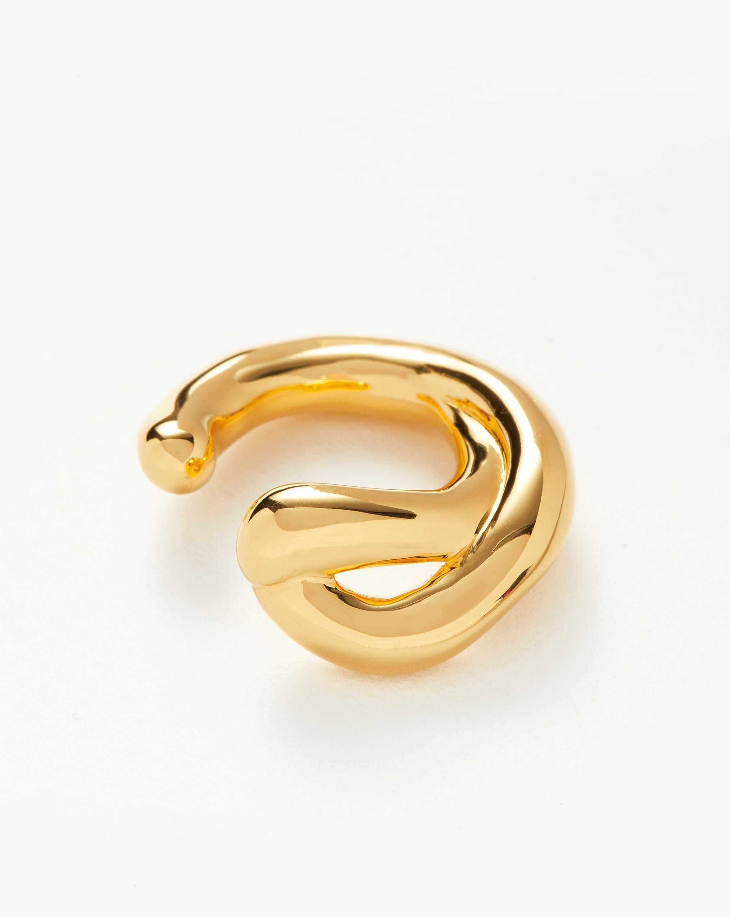 Missoma Molten ear cuff kullattu veistoksellinen