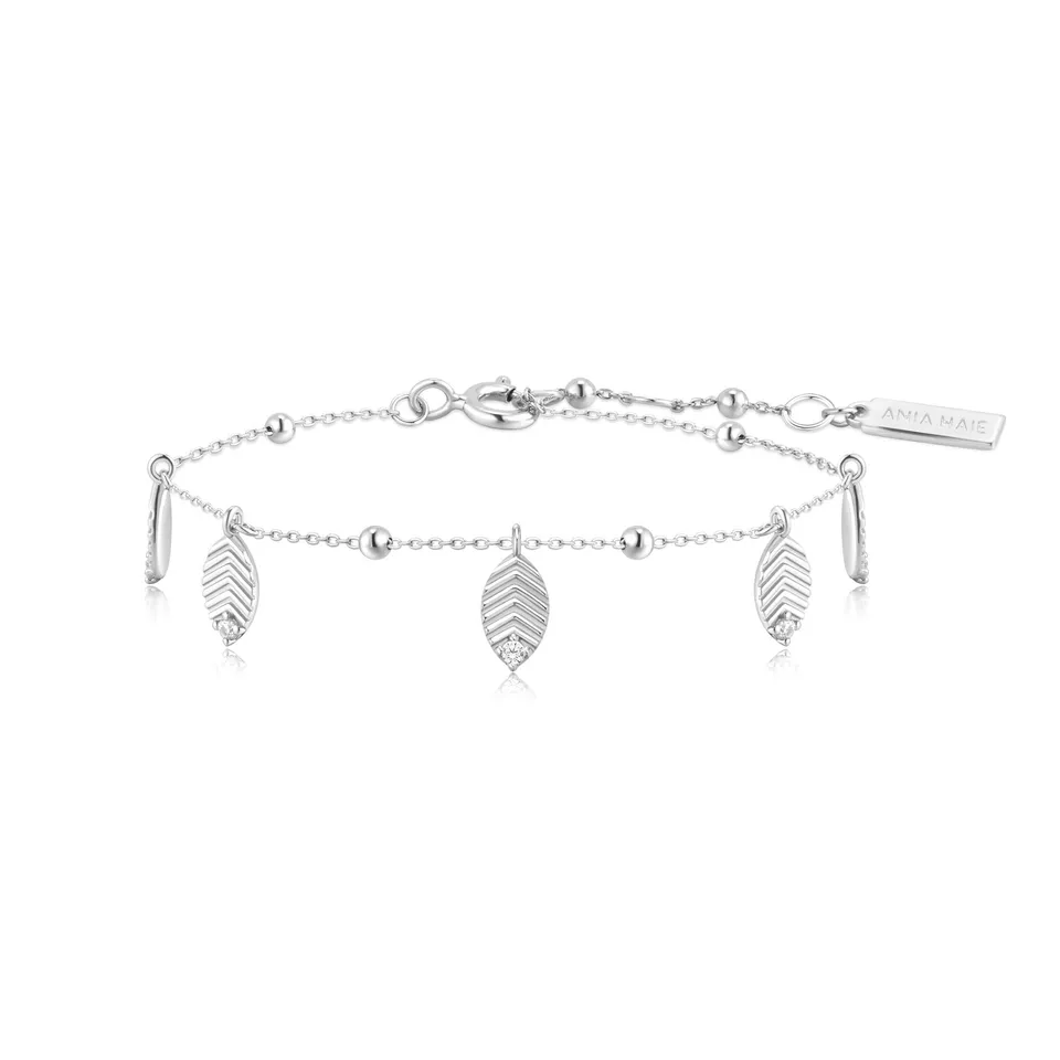Ania Haie Ripple Joy Silver Leaf Station rannekoru hopea