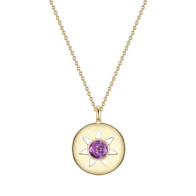 Glanzstücke München Amethyst kaulakoru kullattu aurinko