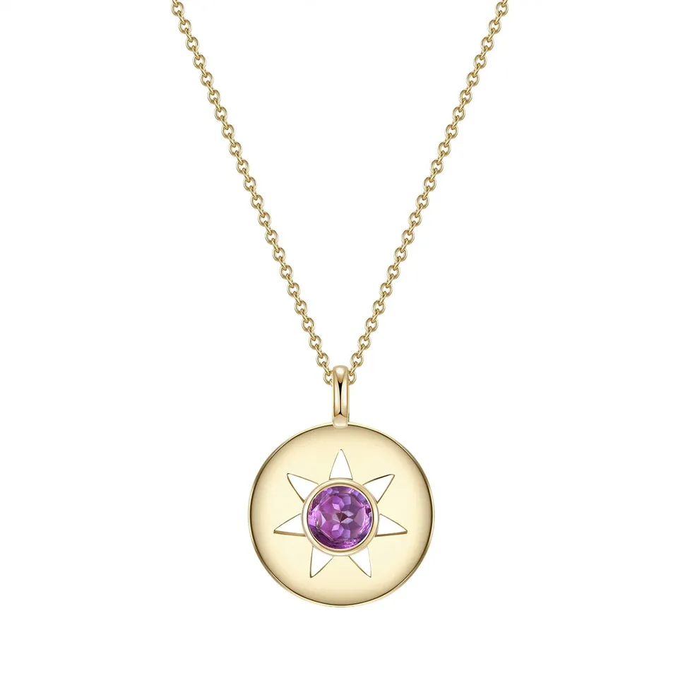 Glanzstücke München Amethyst kaulakoru kullattu aurinko