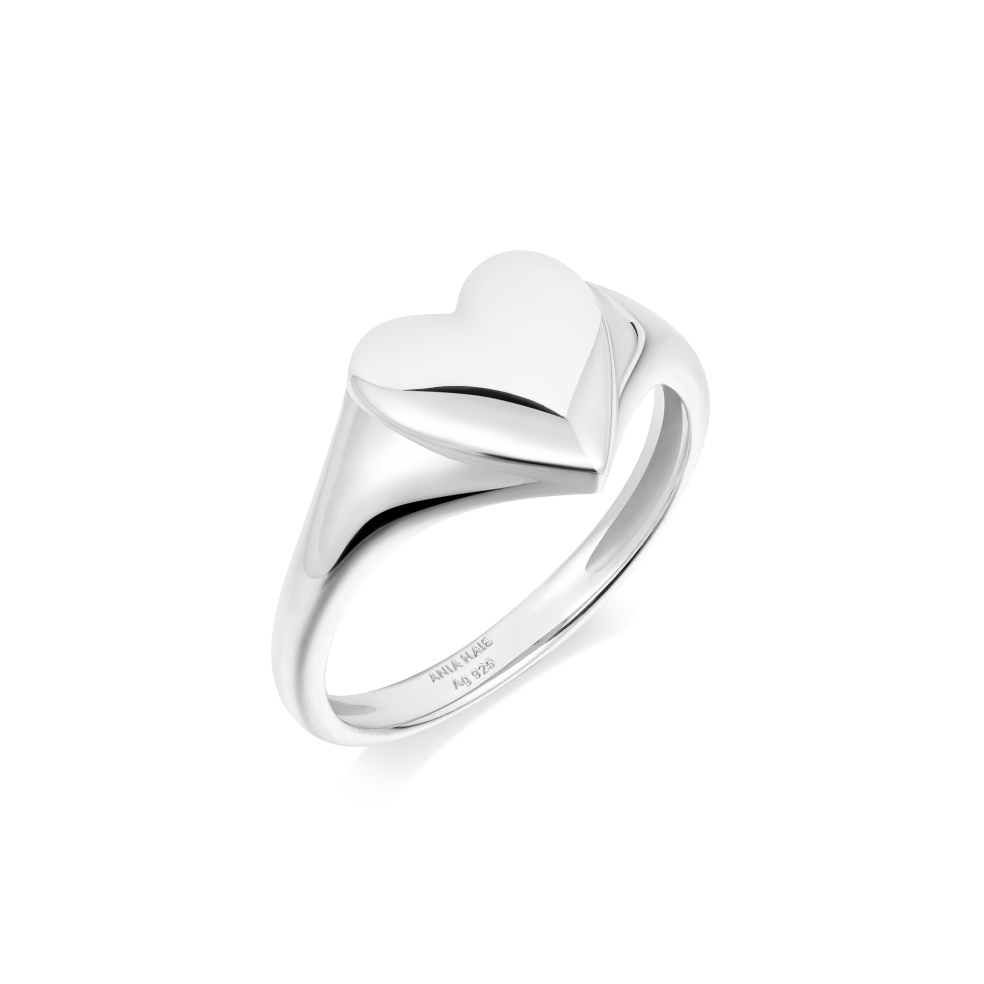 Ania Haie Heart Hunter Love Signet sormus hopea koko 52