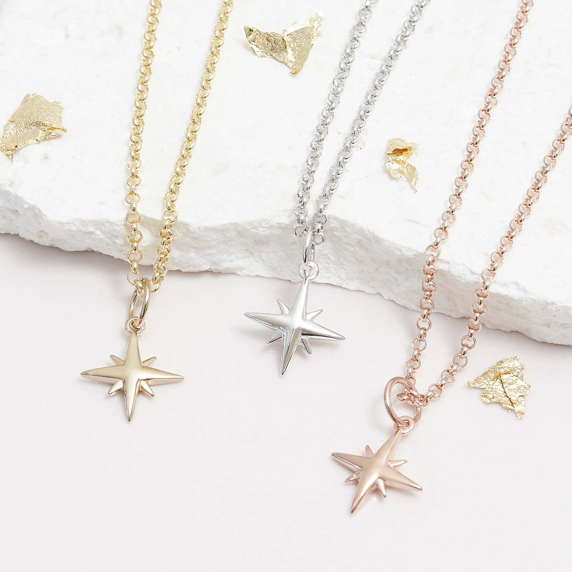 Muru Tiny Star tähtikaulakoru hopea 16-18"