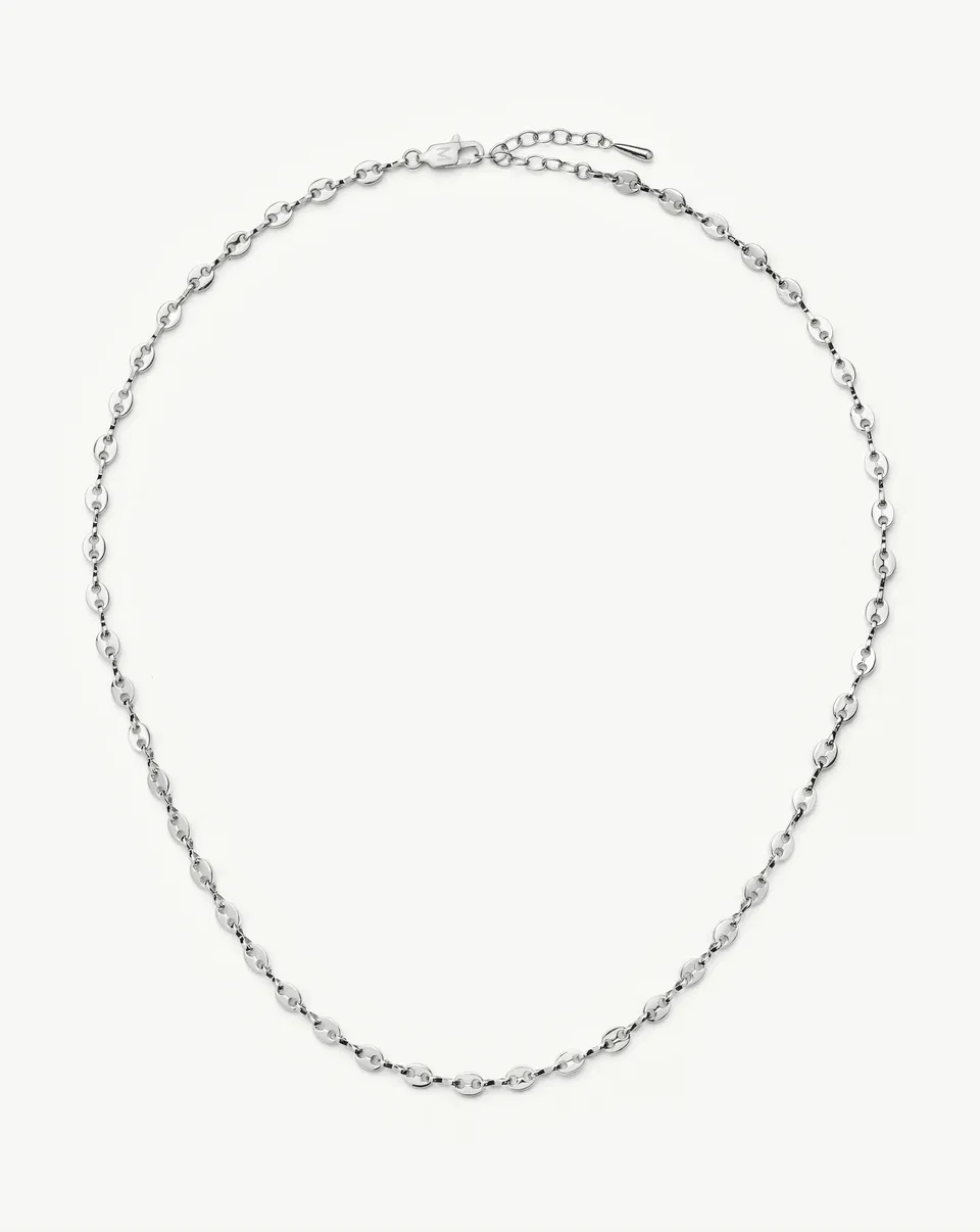 Missoma Mariner Mini Mariner Chain kaulakoru platina 45 cm