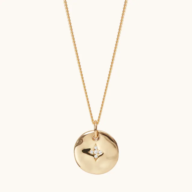 Muru Jewellery April Birthstone kaulakoru kulta syntymäkivi