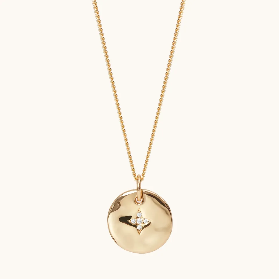 Muru Jewellery April Birthstone kaulakoru kulta syntymäkivi
