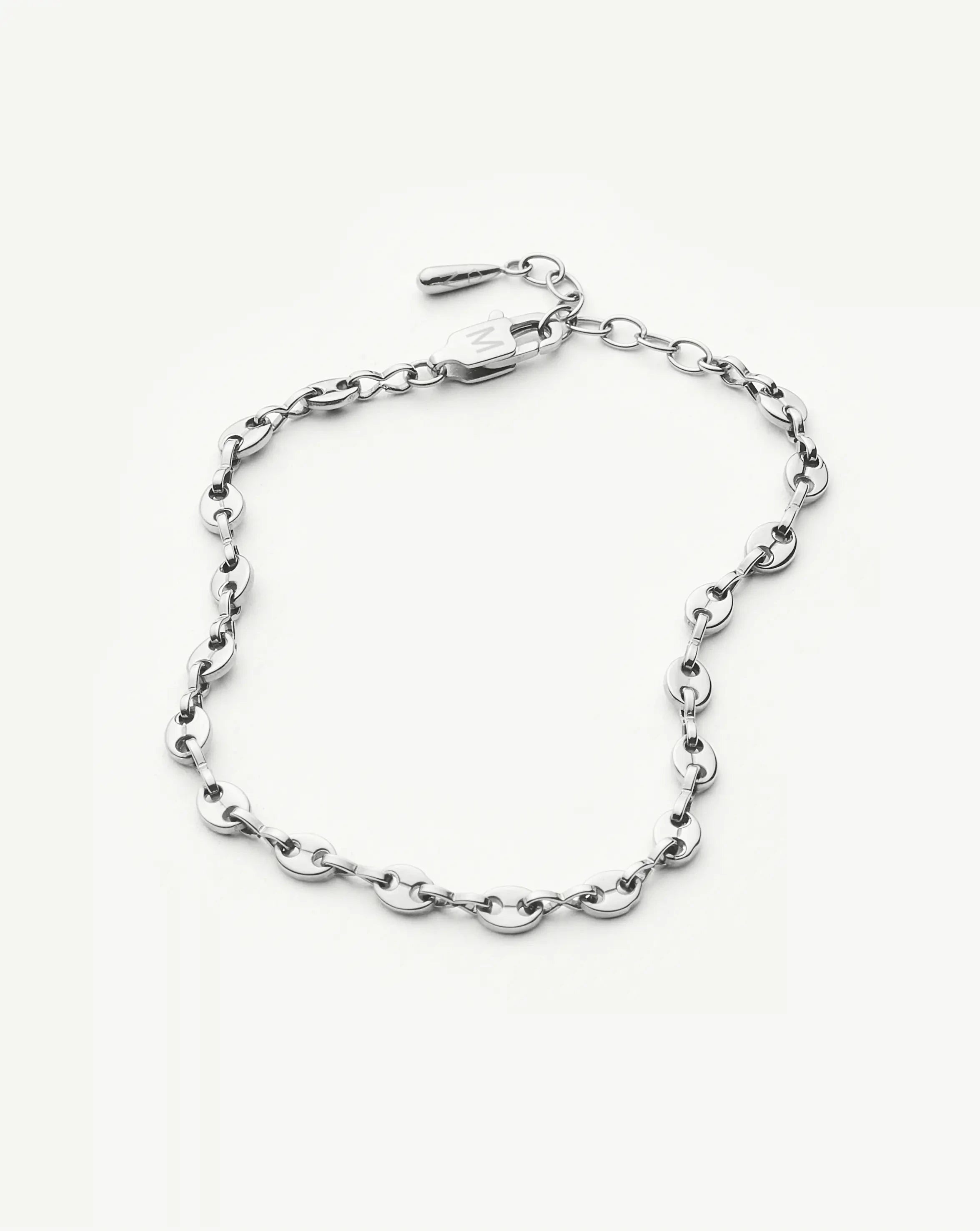 Missoma Mini Mariner Chain rannekoru hopea säädettävä