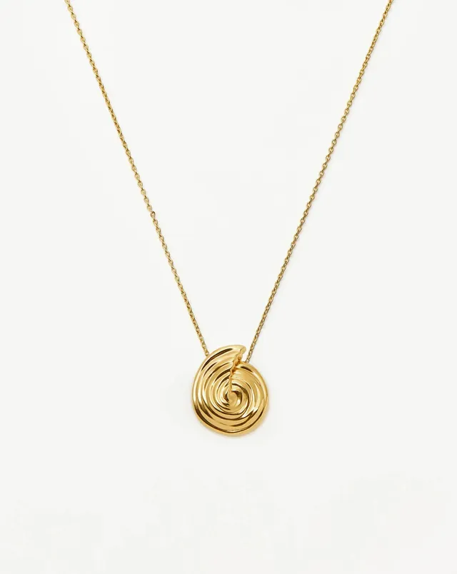 Missoma Spiral Large Pendant kaulakoru kulta 46-50 cm