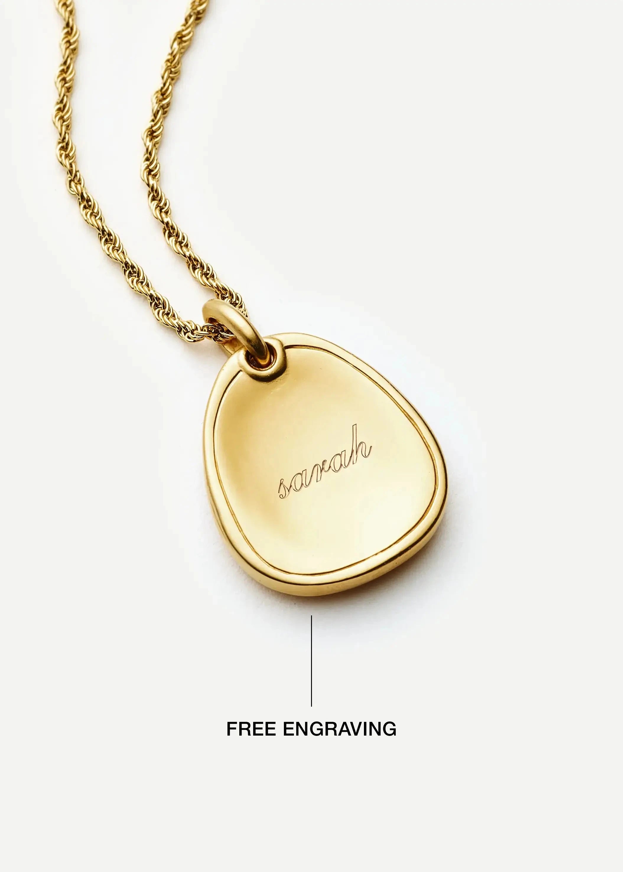 Missoma Heart Talisman kaulakoru kullattu sydän