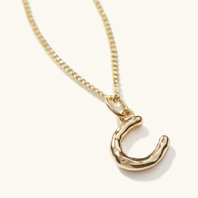 Muru Horseshoe kaulakoru kulta 16" onnenkenkä