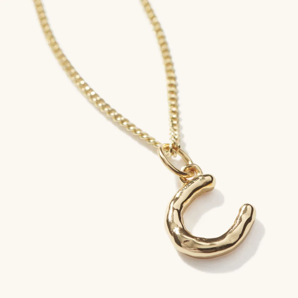 Muru Horseshoe kaulakoru kulta 16" onnenkenkä