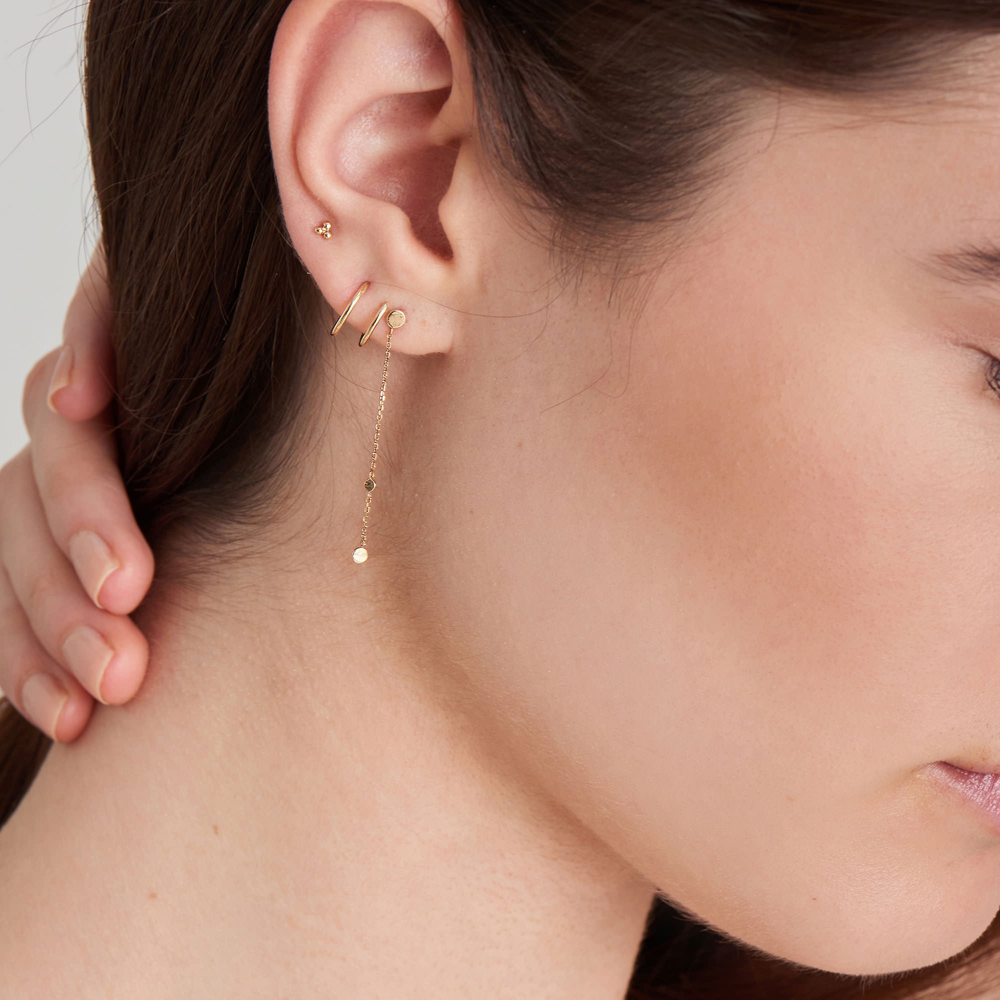 Ania Haie Triple Ball nappikorvakorut 14k kulta