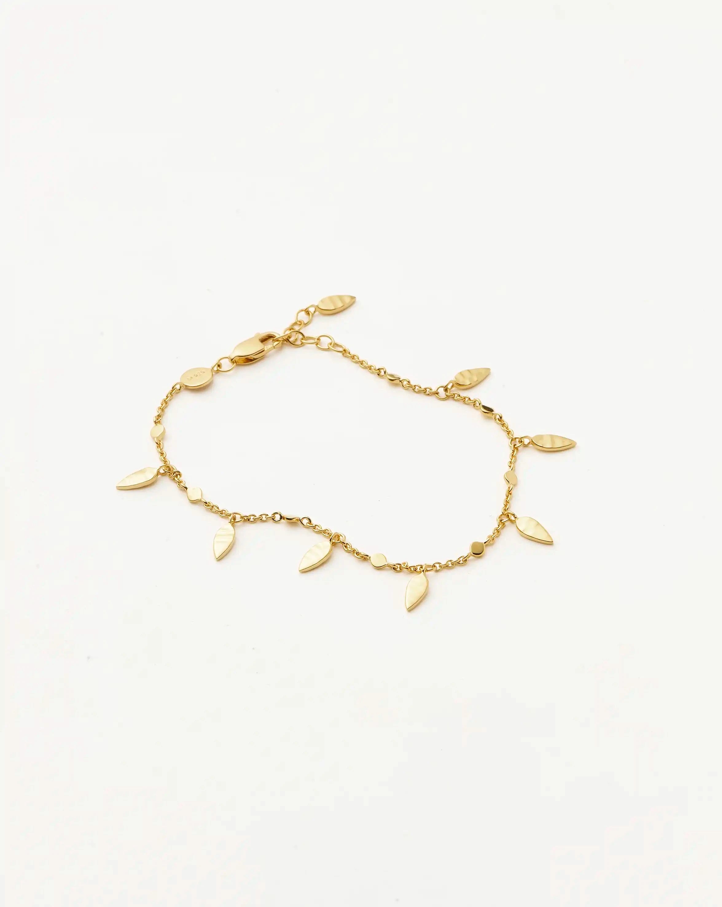 Missoma Leaf rannekoru kultavermeil S/M M/L