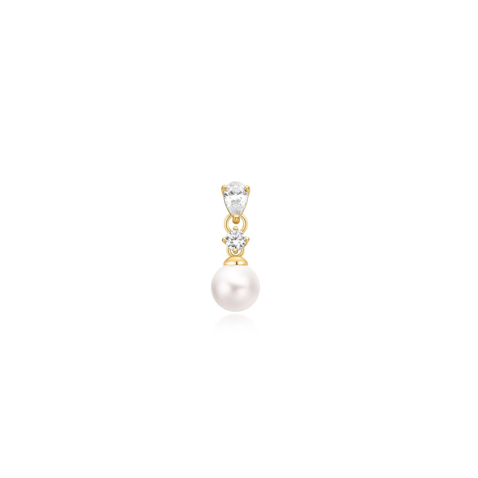 Ania Haie Ear Edit Shell Pearl Barbell korvakoru kulta single helmi