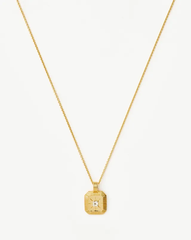 Missoma April Birthstone kaulakoru kristalli 45 cm