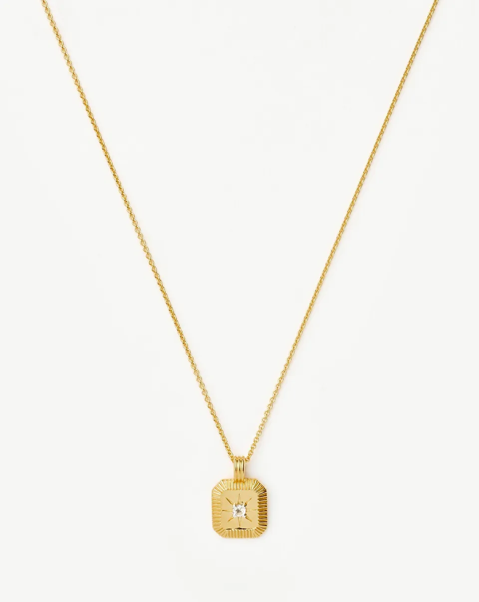 Missoma April Birthstone kaulakoru kristalli 45 cm