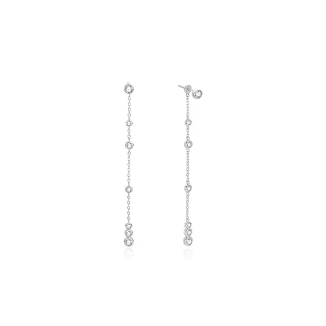 Ania Haie Cascade Station Drop Stud korvakorut hopea zirkonia