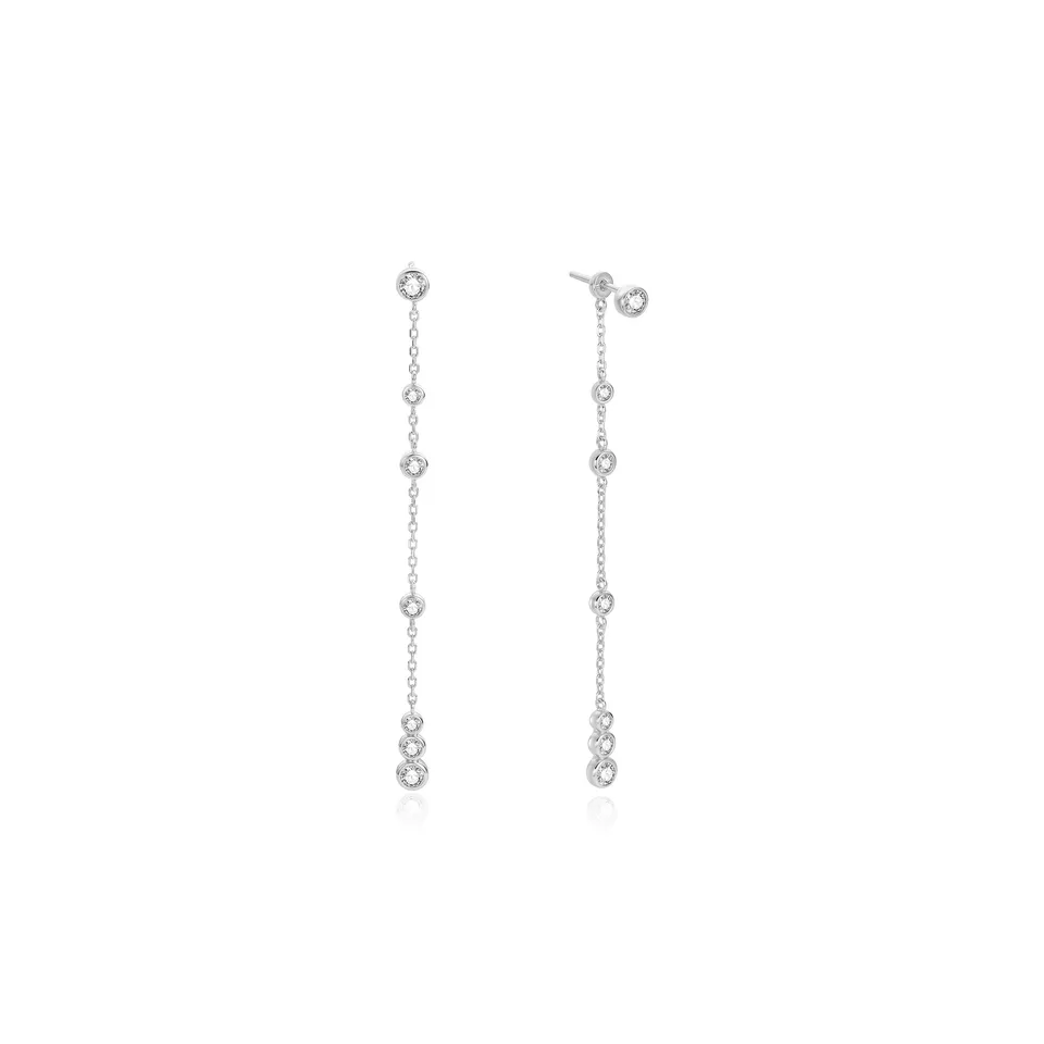 Ania Haie Cascade Station Drop Stud korvakorut hopea zirkonia
