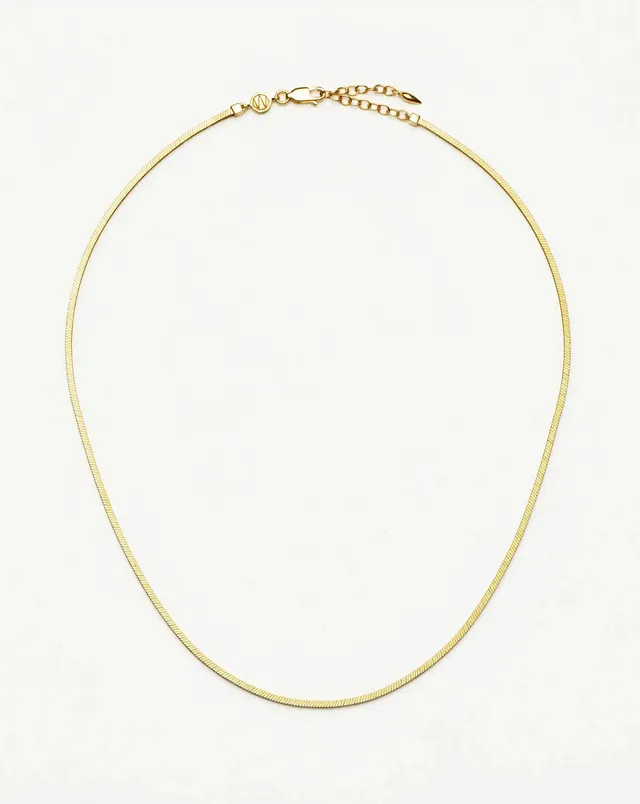 MISSOMA Lucy Williams Short Square Snake Chain kaulakoru kulta