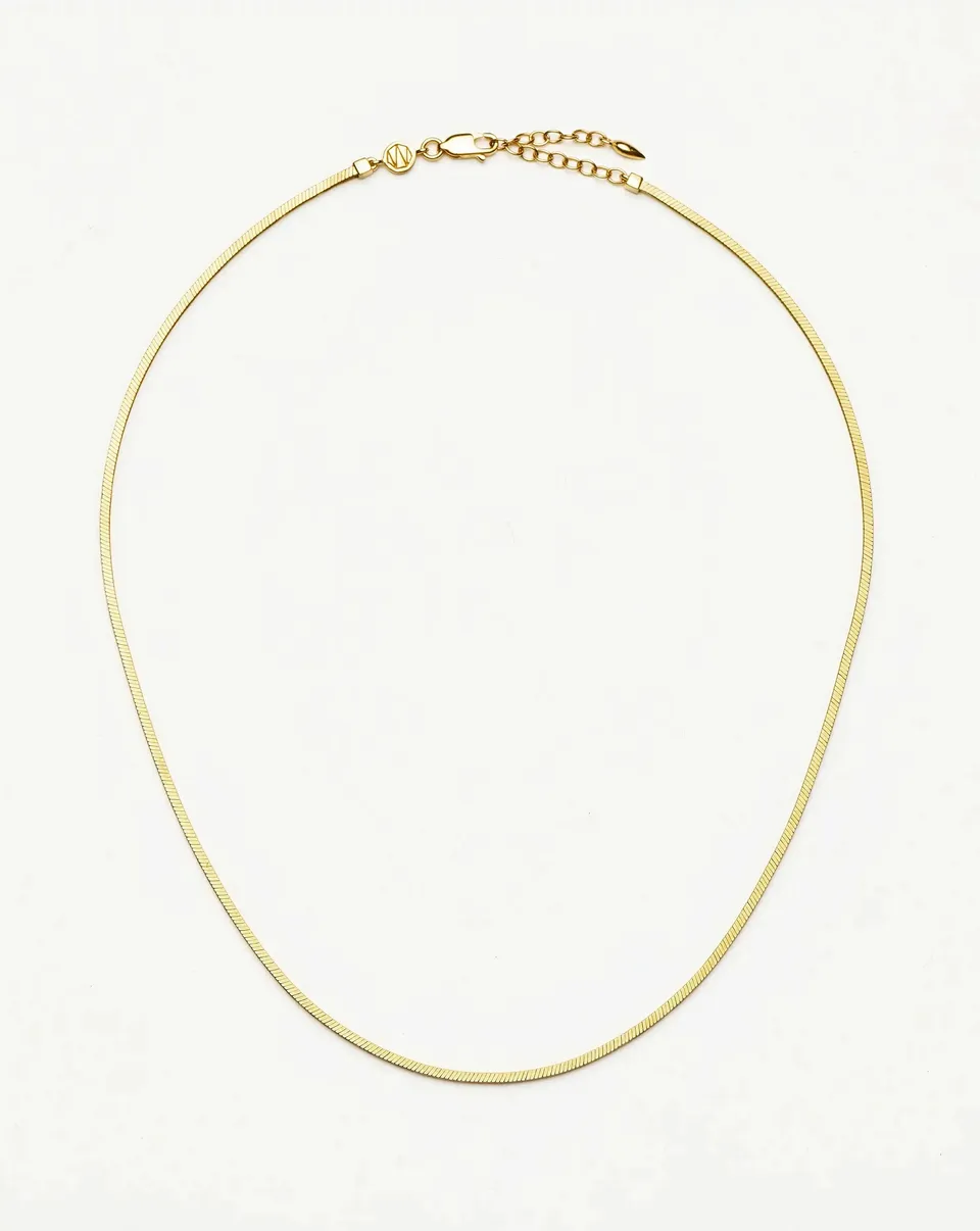 MISSOMA Lucy Williams Short Square Snake Chain kaulakoru kulta