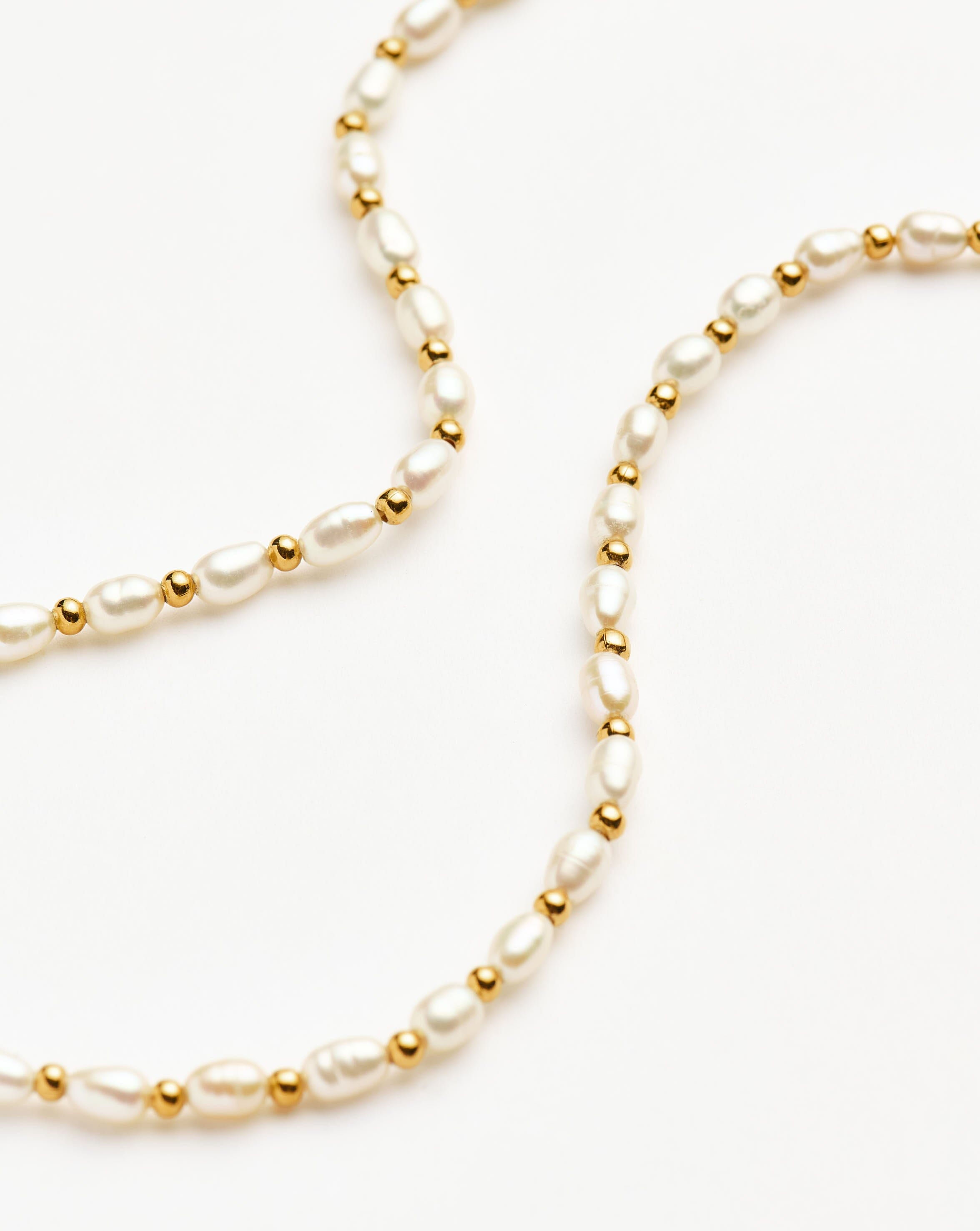 Missoma Seed Pearl choker helmikaulakoru kulta 42 cm
