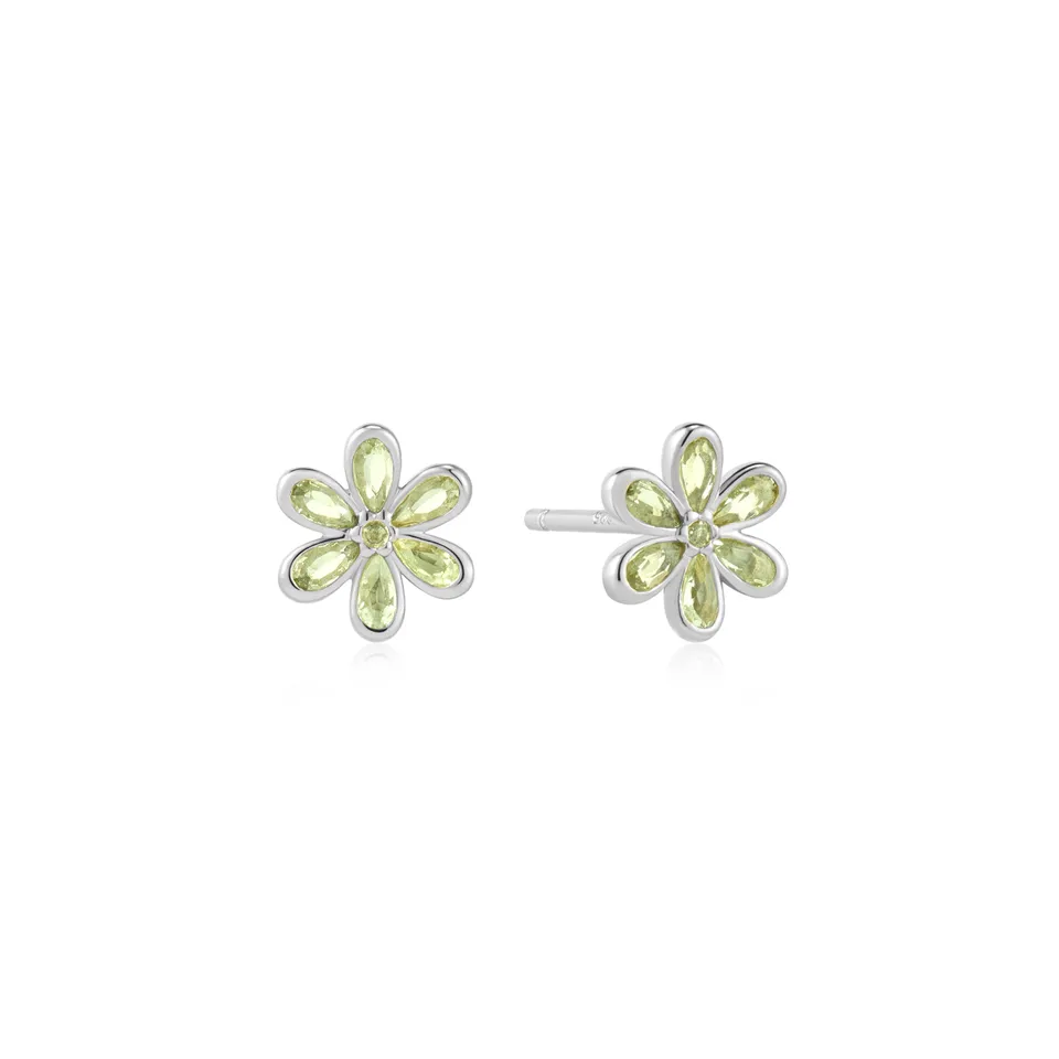 Ania Haie Ripple Joy Mint Floral korvakorut hopea