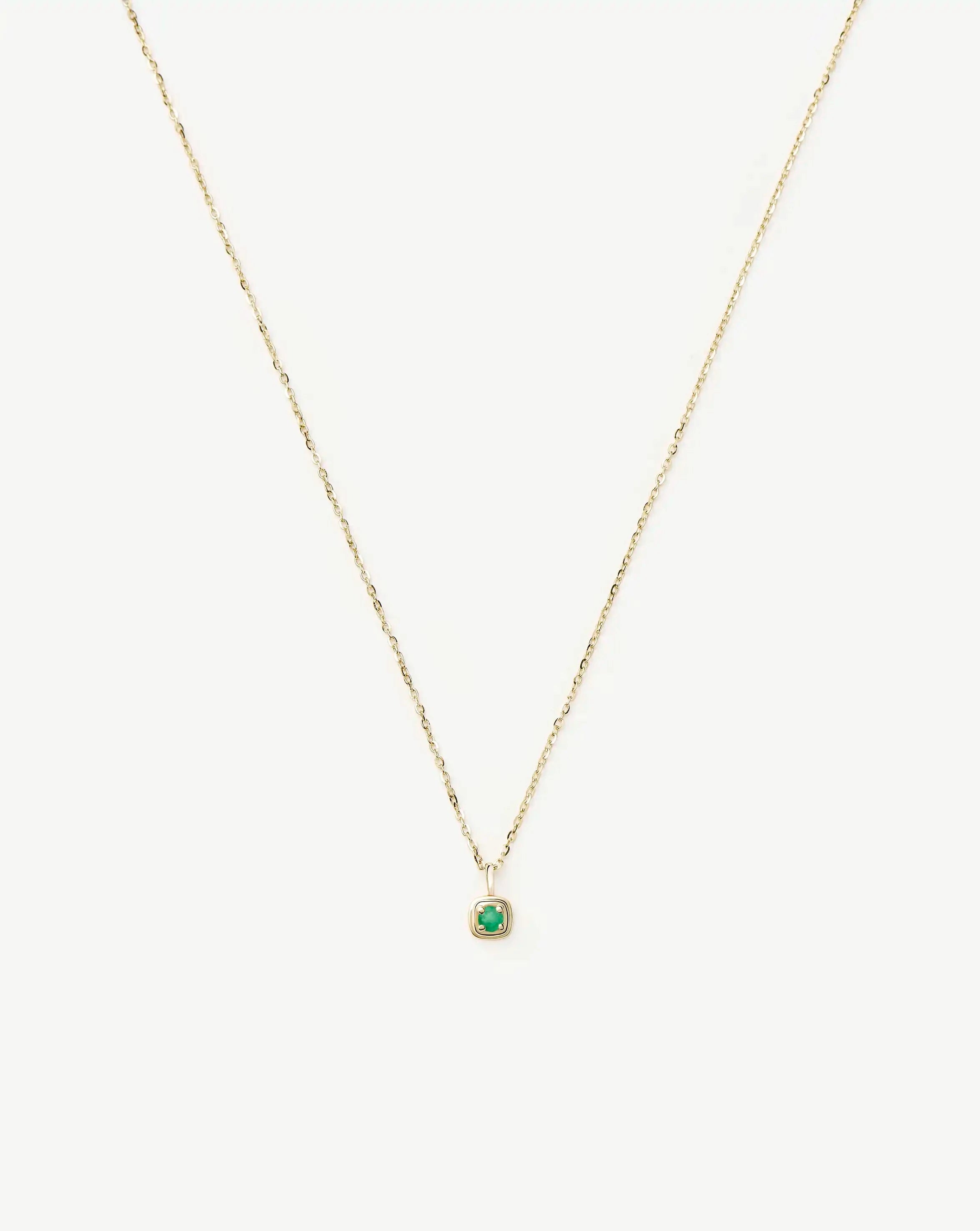 Missoma May Birthstone kaulakoru kulta smaragdi
