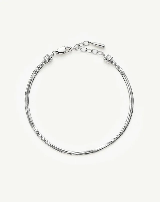 MISSOMA Thin Snake Chain rannekoru platina S/M 18,5cm
