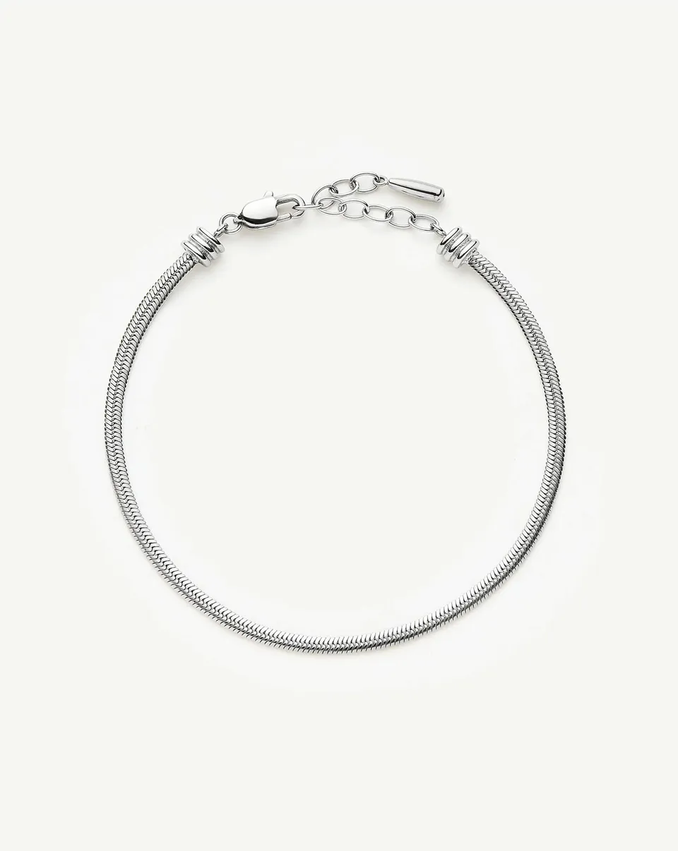 MISSOMA Thin Snake Chain rannekoru platina S/M 18,5cm