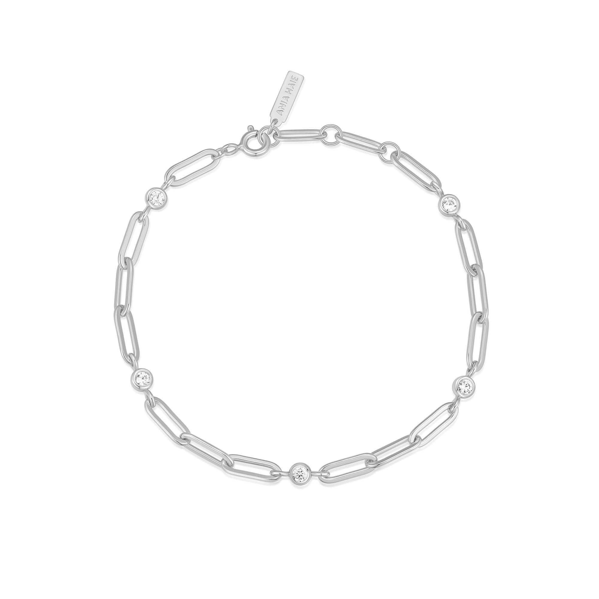 Ania Haie Reimaginer Bezel Station rannekoru hopea 170 mm zirkonia