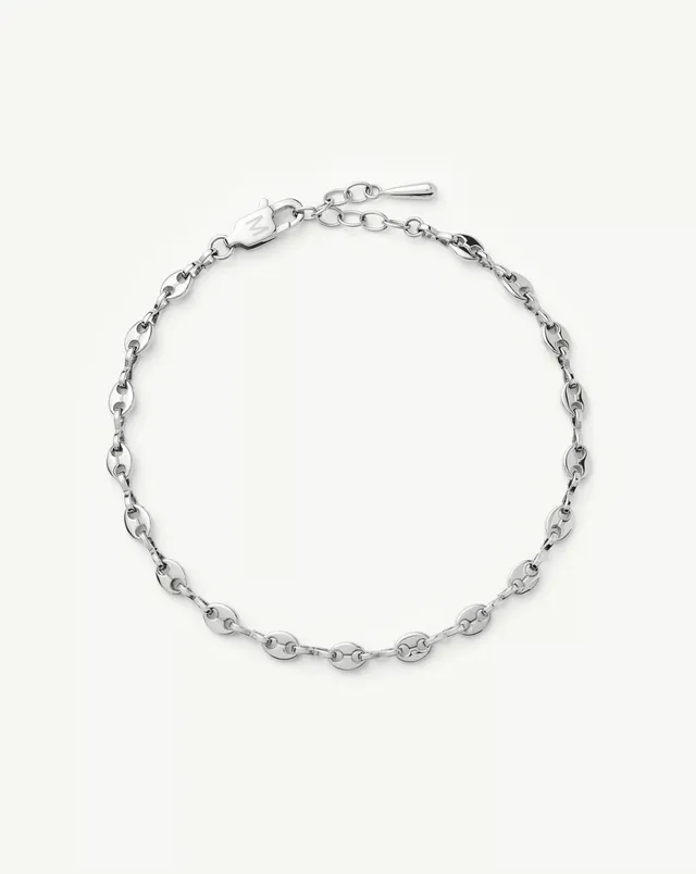 Missoma Mini Mariner Chain rannekoru hopea säädettävä