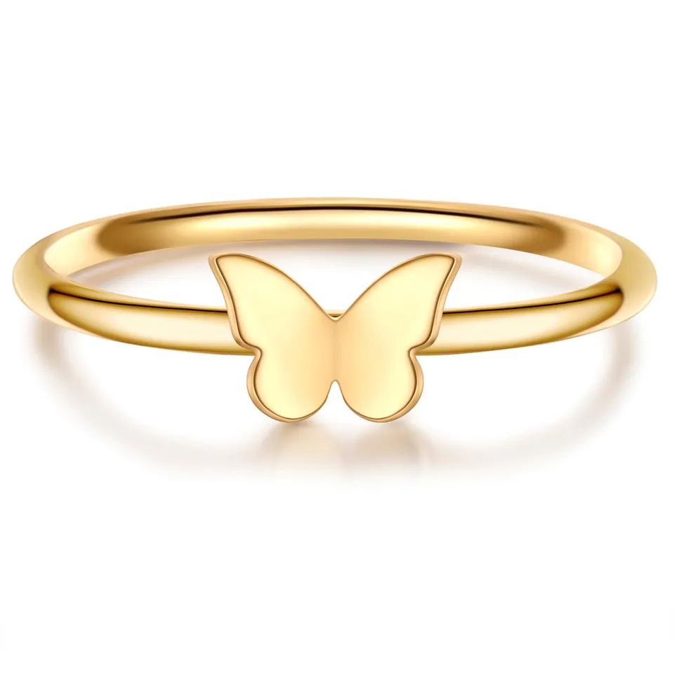 Glanzstücke München Schmetterling-Ring gold sormus keltakulta