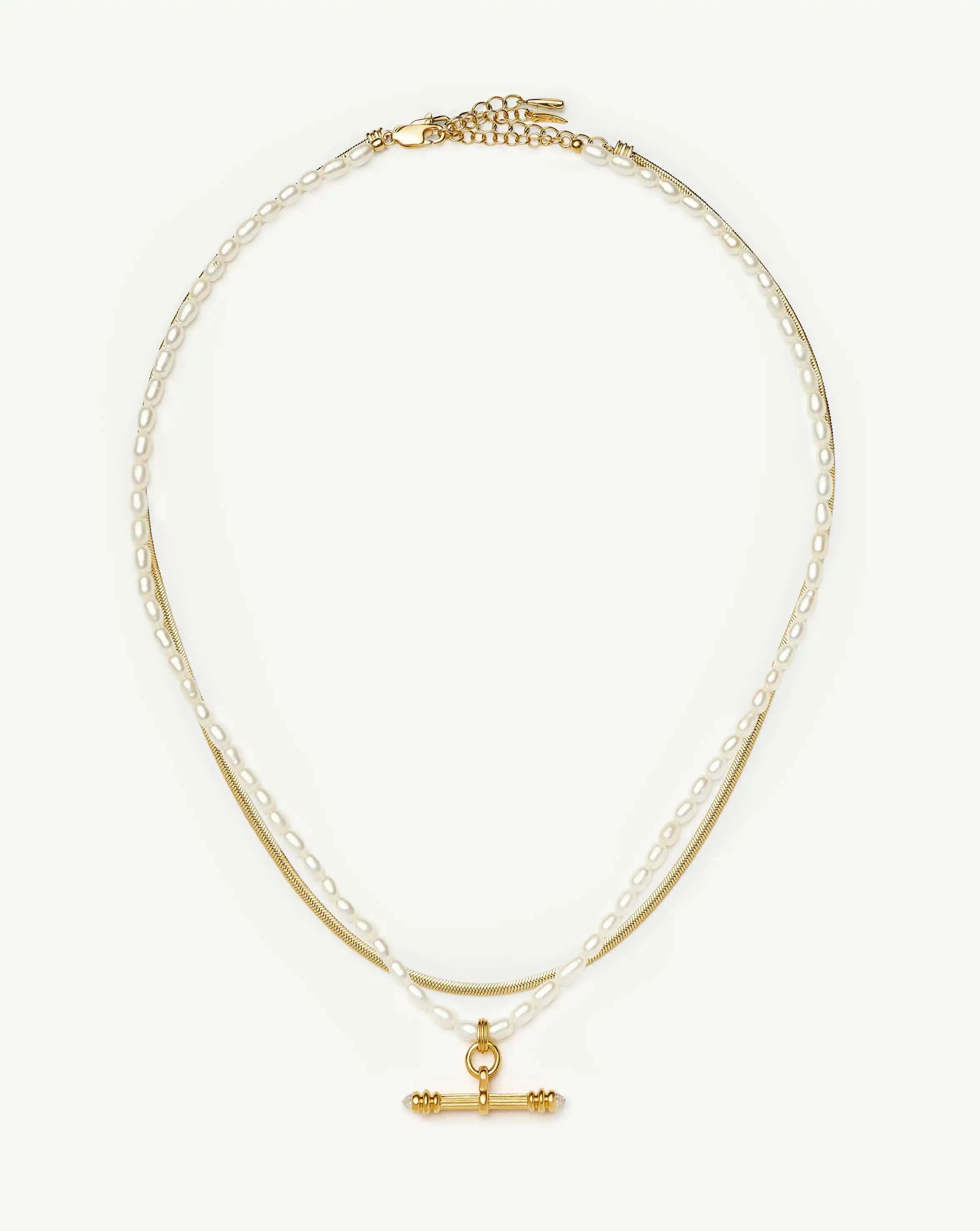Missoma Pearly T-bar kaulakorusetti helmi