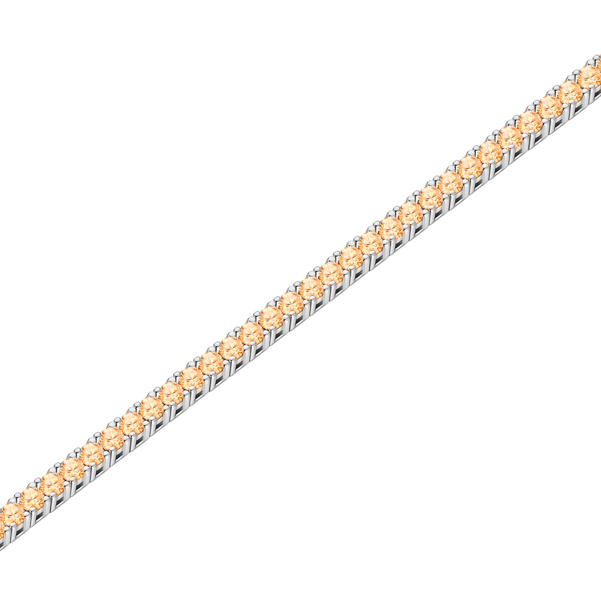 Glanzstücke München Tennis-ranneke zirkonia aprikoosi 2,5 mm