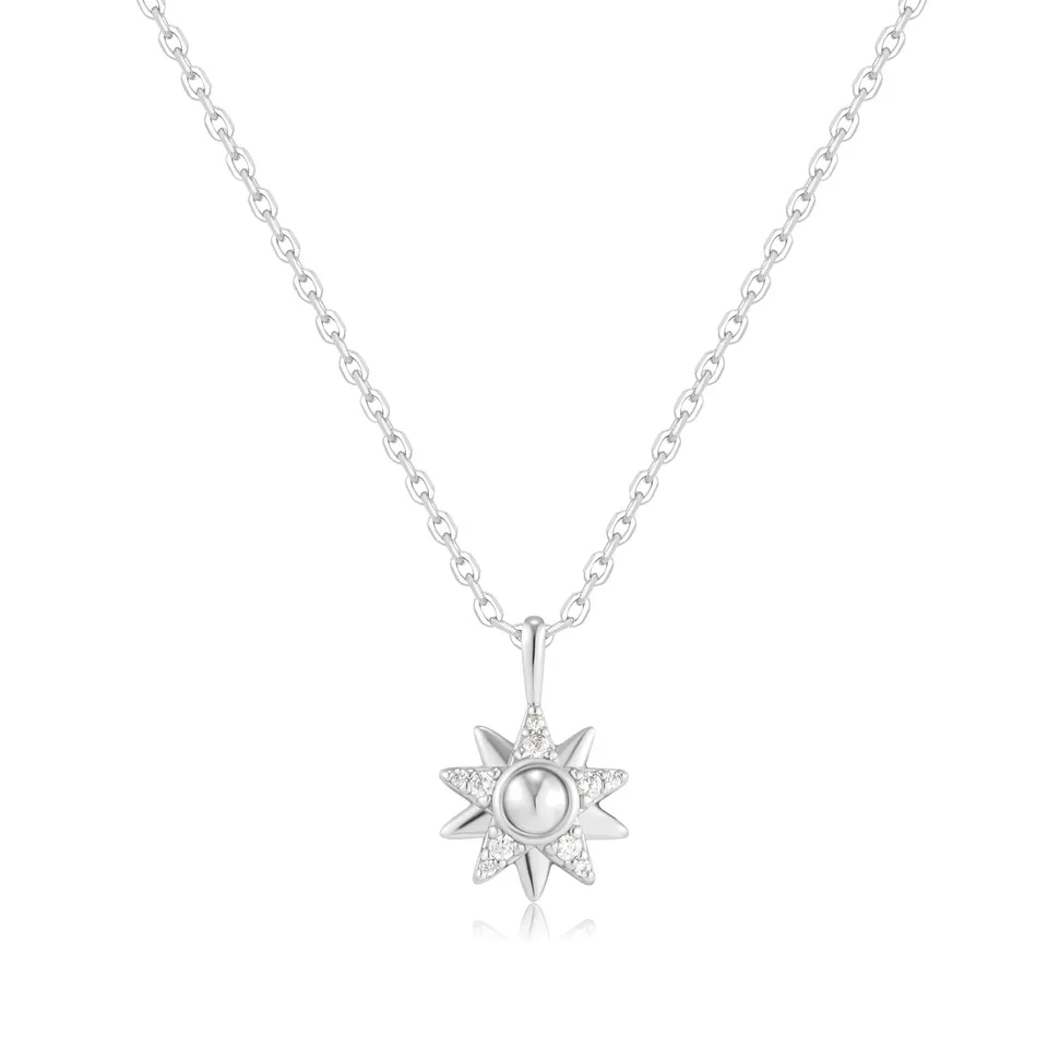 Ania Haie Starlit Drops Sunburst kaulakoru hopea aurinko