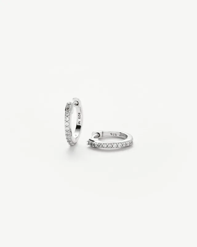 Missoma Classic Pave huggie-korvakorut hopea zirkonia