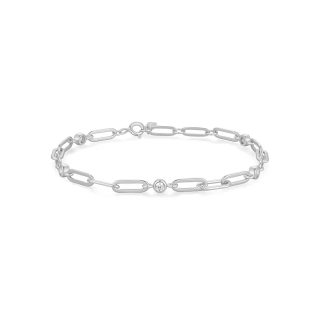 Ania Haie Reimaginer Bezel Station rannekoru hopea 170 mm zirkonia