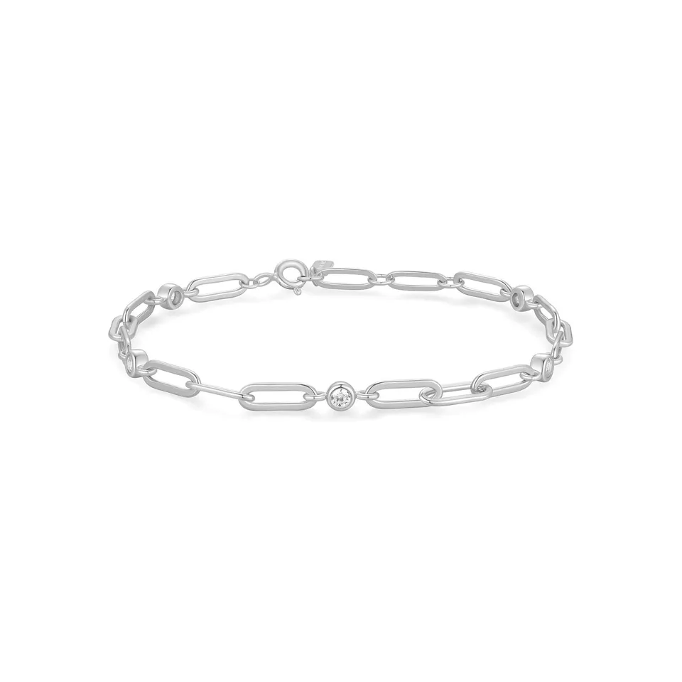 Ania Haie Reimaginer Bezel Station rannekoru hopea 170 mm zirkonia