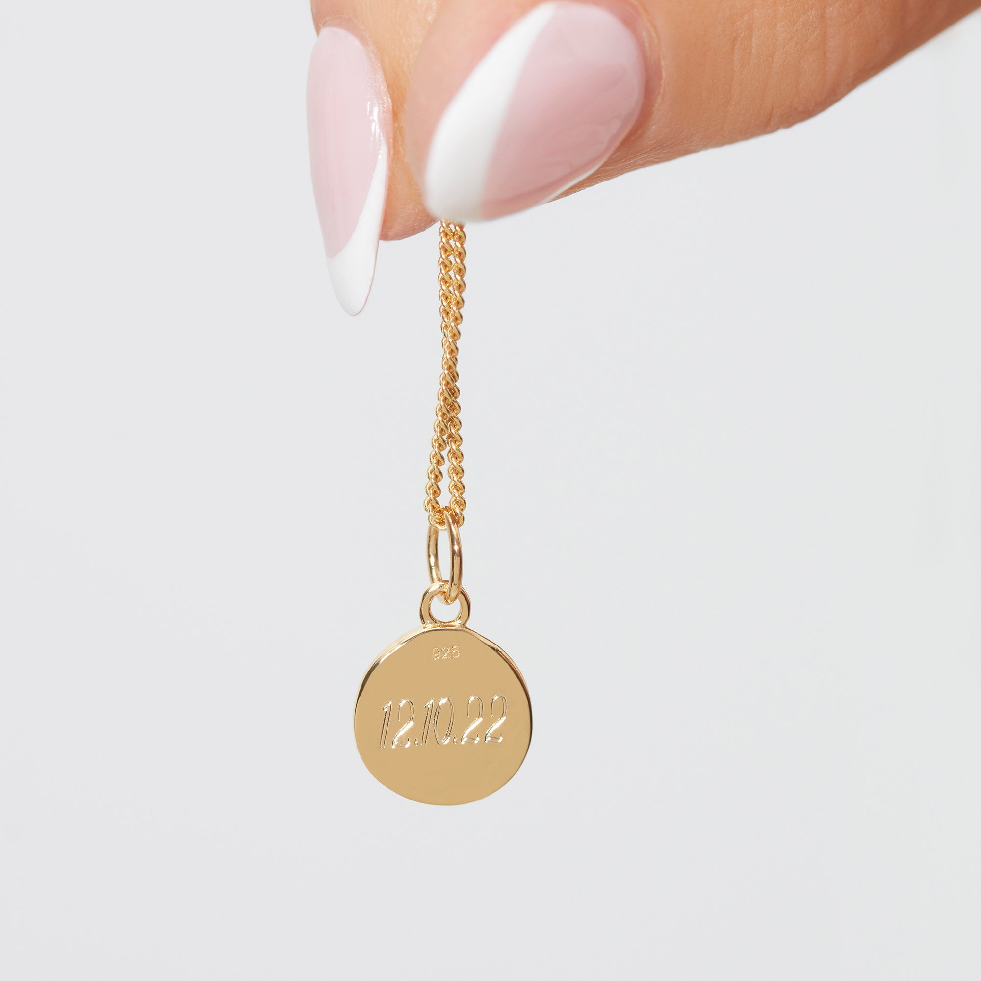 Muru Jewellery Disc kaulakoru kulta kaiverrus 40cm