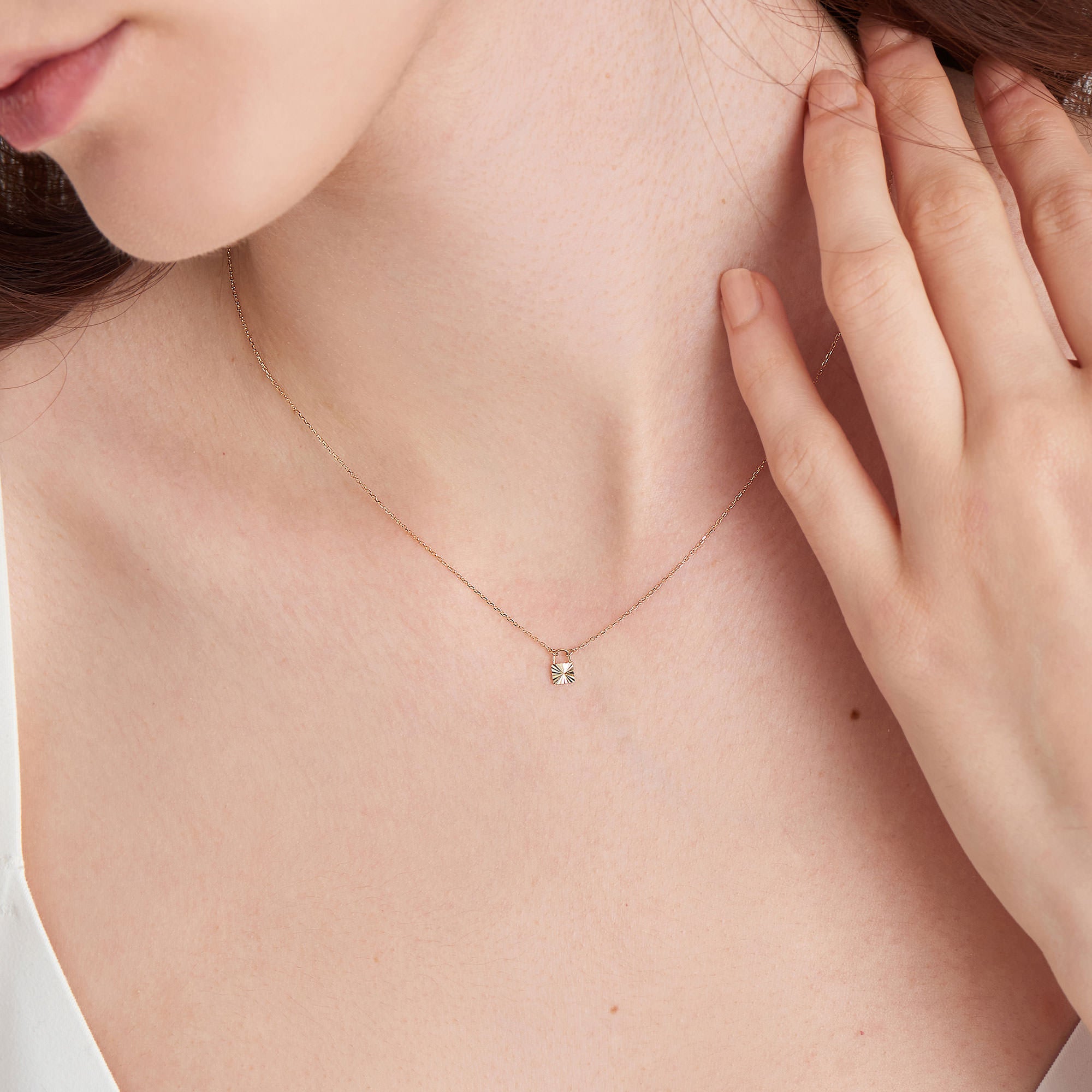Ania Haie Padlock kaulakoru 14k kulta riipus