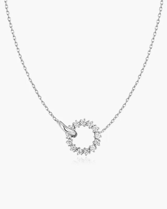 Ania Haie Miss Twinkle Interlinked Circles kaulakoru hopea
