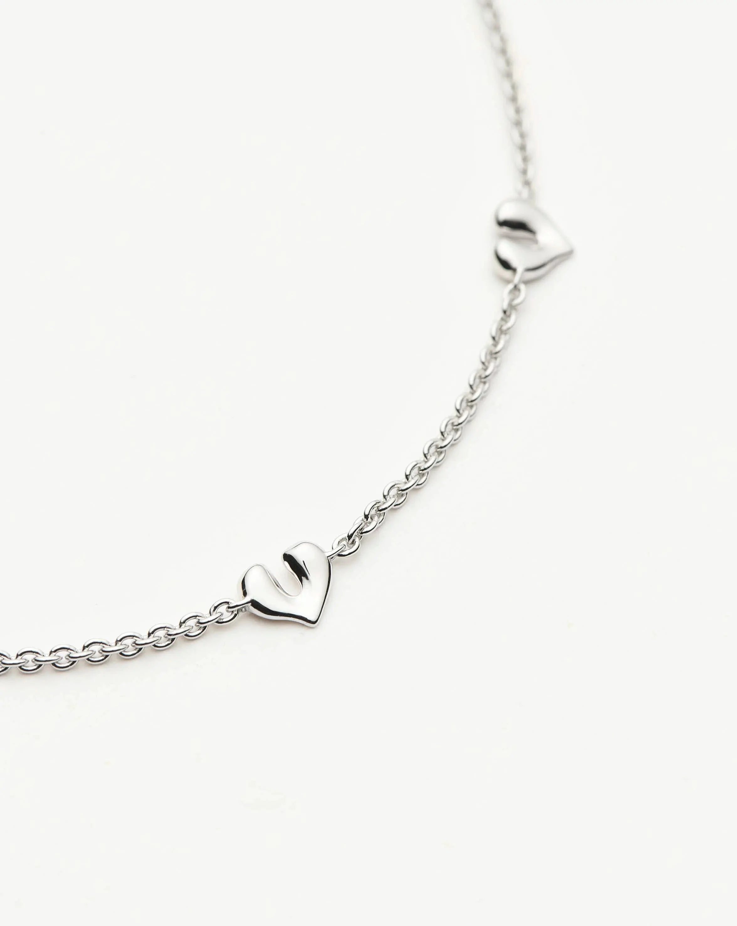 Missoma Molten Heart Mini Charm rannekoru hopea S/M