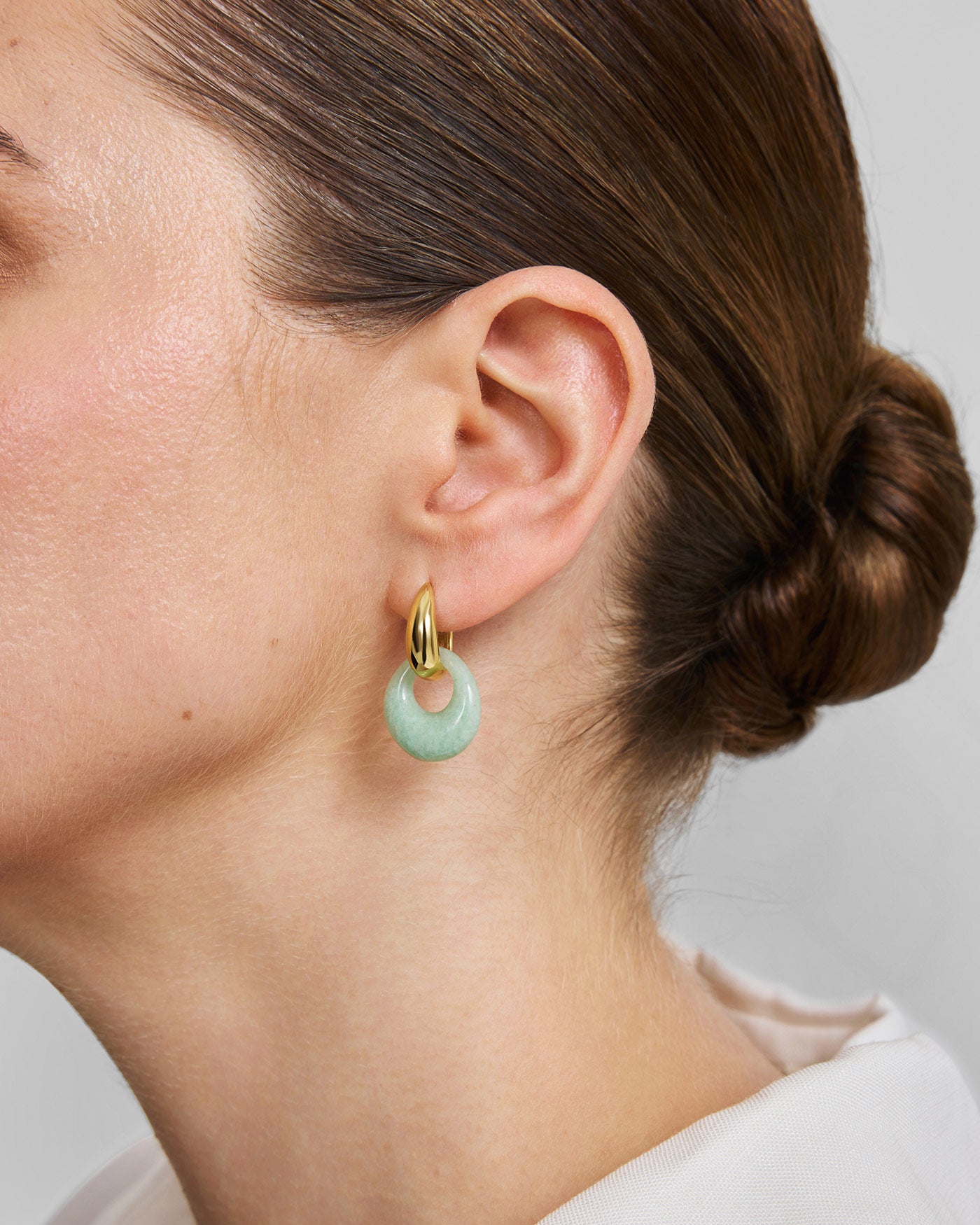 Ania Haie Wanderer Hollow Amazonite Pebble roikkuvat korvakorut