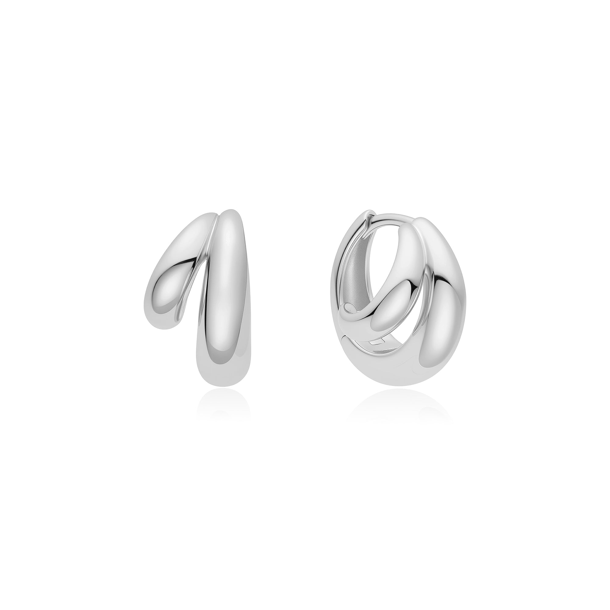 Ania Haie Dome Huggie korvakorut hopea 10,5mm