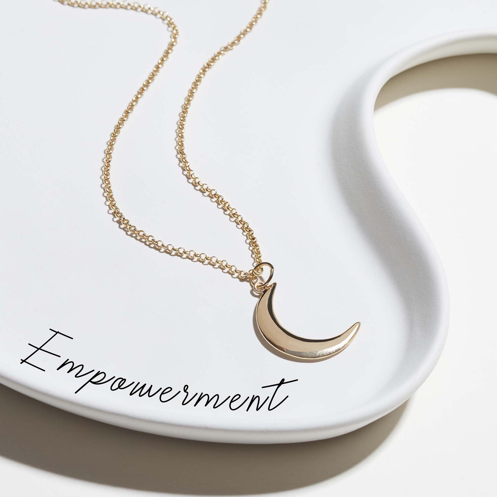 Muru Jewellery Crescent Moon kaulakoru 18" kulta