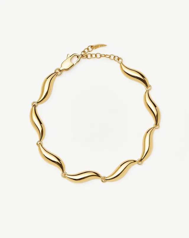 Missoma Savi Signature Link Chain rannekoru kulta 18,5 cm