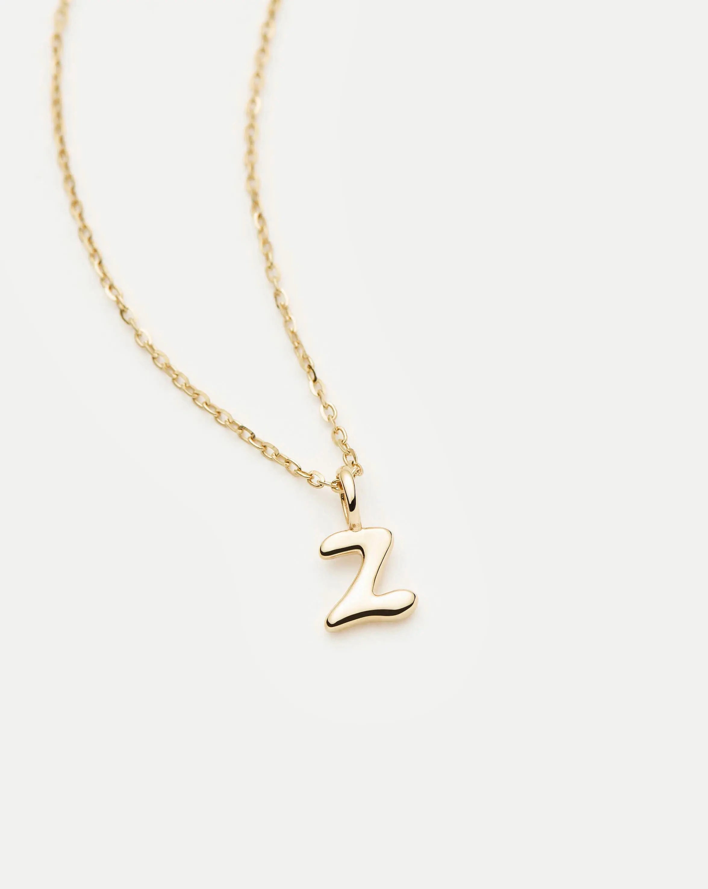 Missoma Solid Gold Initial Mini Z kaulakoru 14k kulta