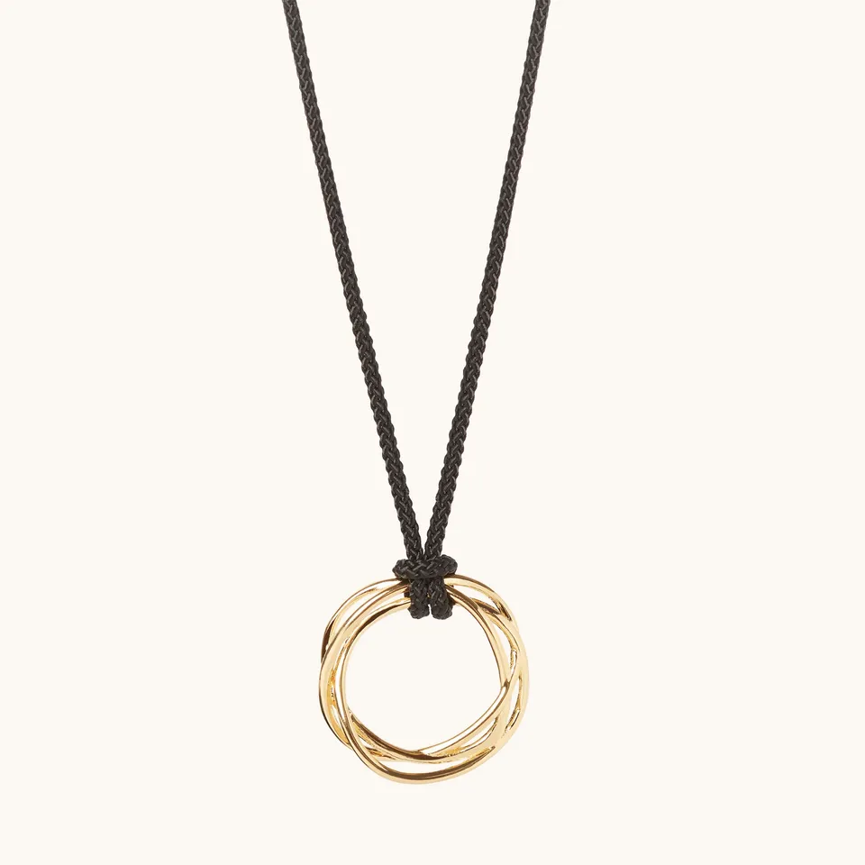 Muru Jewellery Karma Circle kaulakoru kulta nyöri
