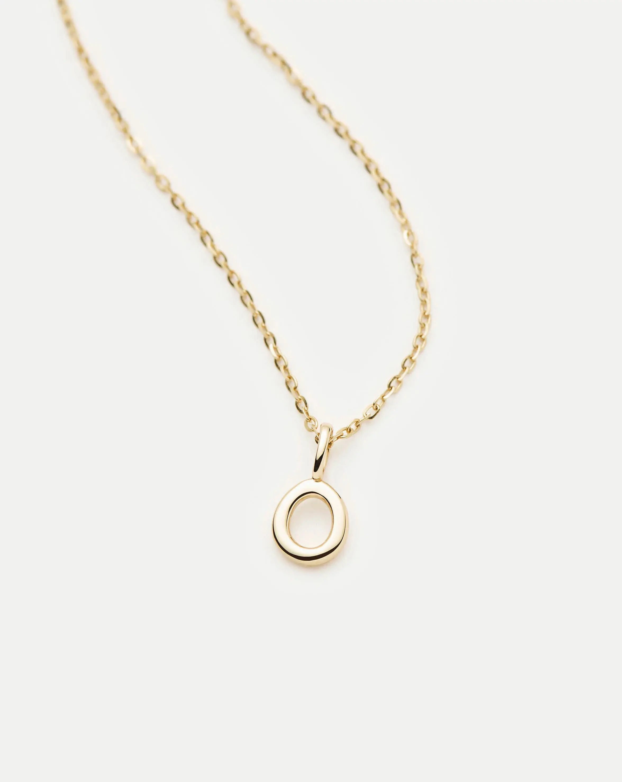 Missoma Initial Mini Pendant O kaulakoru 14k kulta